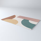 Abstract Earth 1-2 - Painted Shapes Rug Gallery Image 3