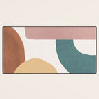 Abstract Earth 1-2 - Painted Shapes Desk Mat Gallery Image 3