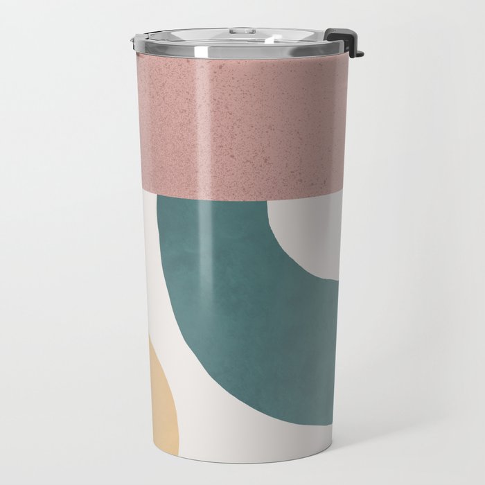 Abstract Earth 1-2 - Painted Shapes Travel Mug Gallery Image 2