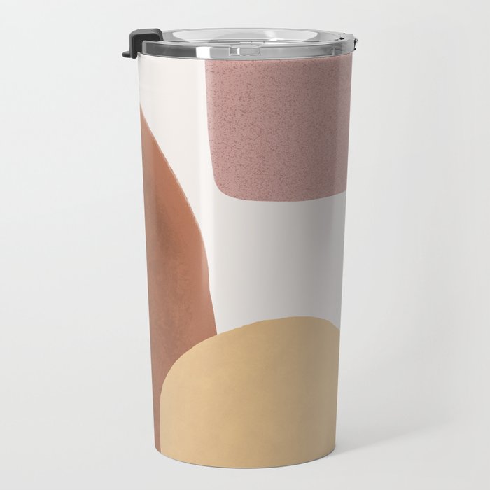 Abstract Earth 1-2 - Painted Shapes Travel Mug Gallery Image 3