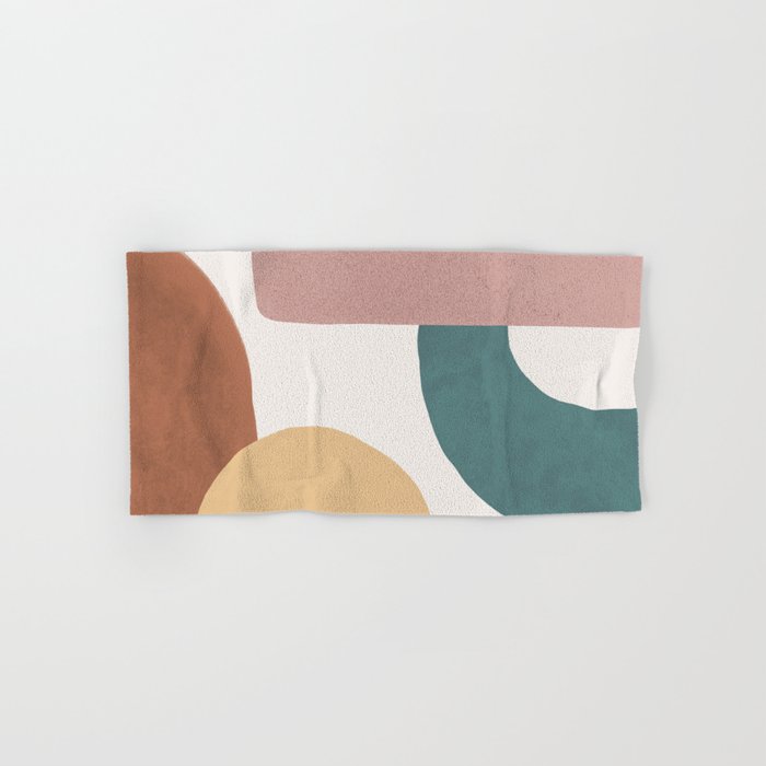 Abstract Earth 1-2 - Painted Shapes Bath Towel Gallery Image 1