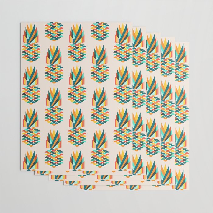 Groovy Pineapple Wrapping Paper Gallery Image 3