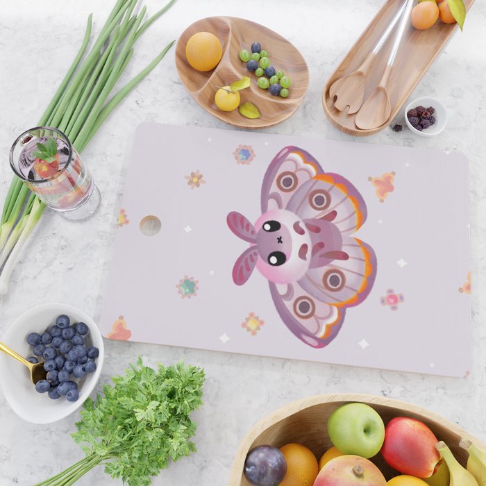 Marbled Emperor Moth Cutting Board Gallery Image 2