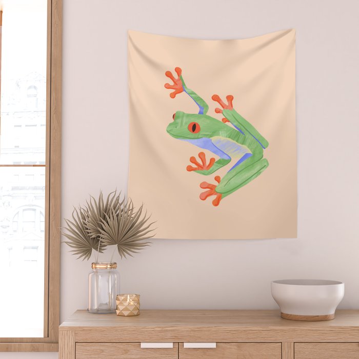 Tree Frog Wall Tapestry Gallery Image 2