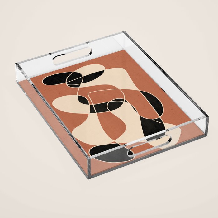 Modern Abstract Minimal Art 22 Acrylic Tray Gallery Image 1