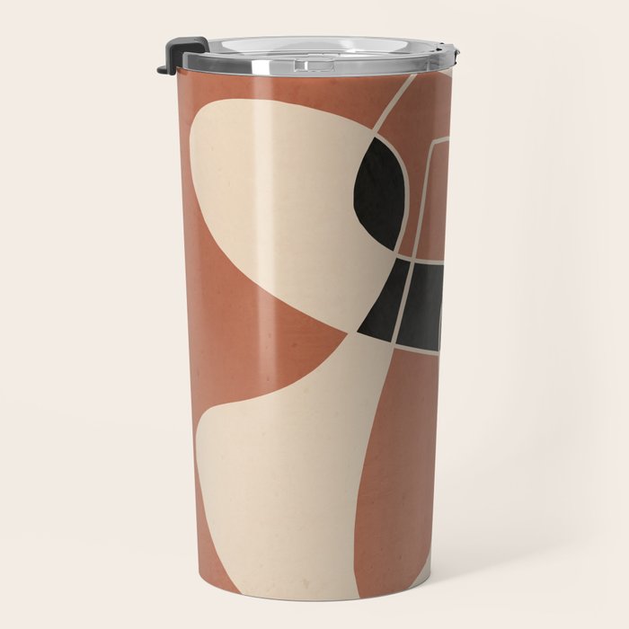 Modern Abstract Minimal Art 22 Travel Mug Gallery Image 3