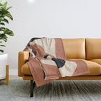 Modern Abstract Minimal Art 22 Throw Blanket Gallery Image 1