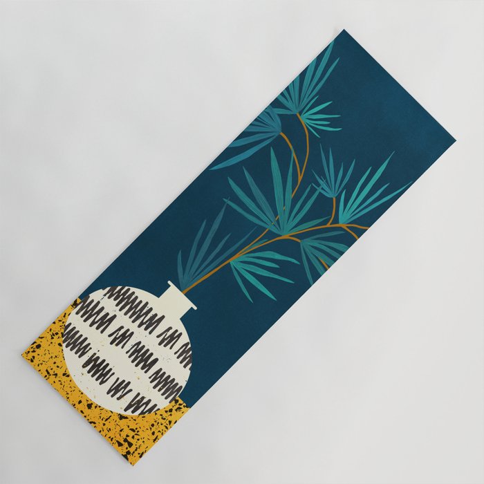 Night Palm Blues Yoga Mat Gallery Image 1