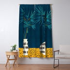 Night Palm Blues Window Curtain Gallery Image 5