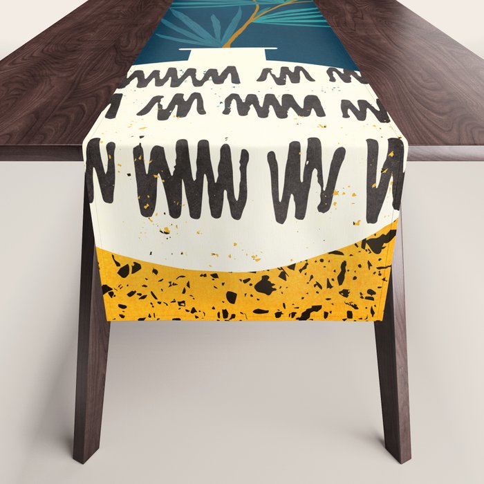 Night Palm Blues Table Runner Gallery Image 1