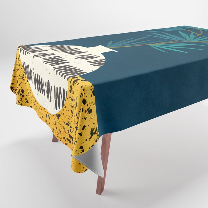 Night Palm Blues Tablecloth Gallery Image 1