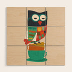 Morning Owl Wood Wall Art Gallery Image 1