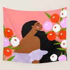 Sweet Summer Flowers Wall Tapestry Gallery Image 4