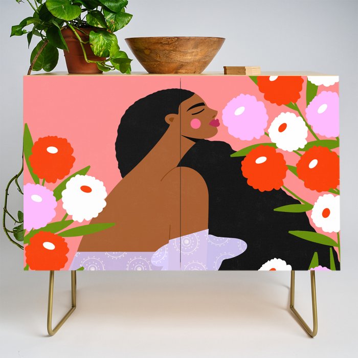 Sweet Summer Flowers Credenza Gallery Image 1