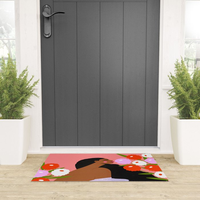 Sweet Summer Flowers Welcome Mat Gallery Image 3
