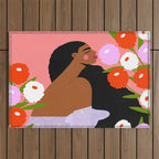 Sweet Summer Flowers Outdoor Rug Gallery Image 1