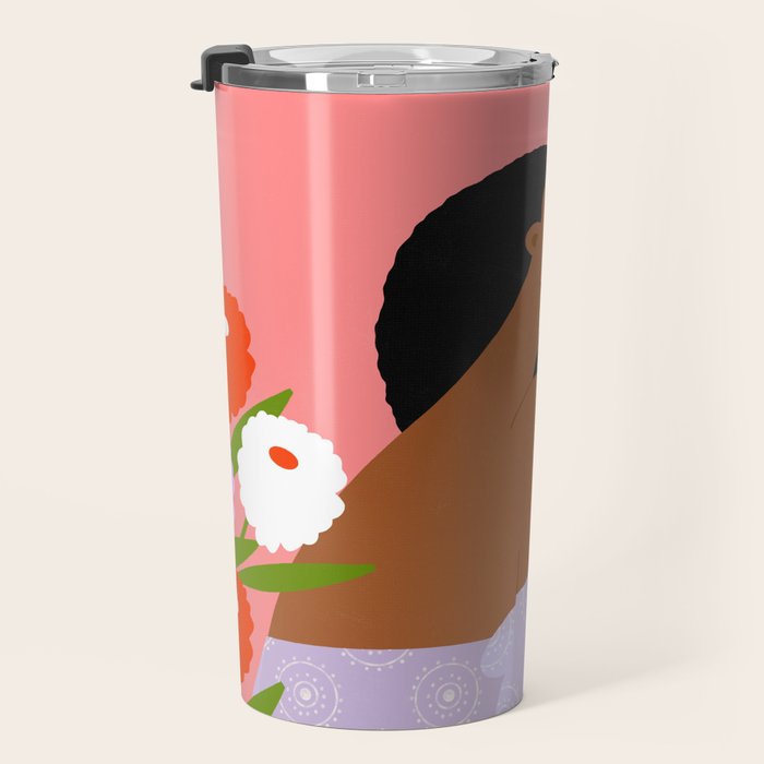 Sweet Summer Flowers Travel Mug Gallery Image 3