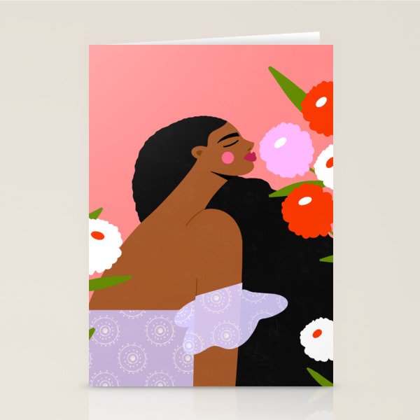 Sweet Summer Flowers Stationery Card Gallery Image 1