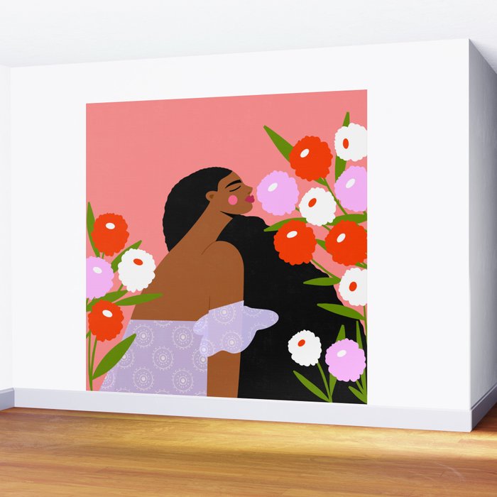 Sweet Summer Flowers Wall Mural Gallery Image 2