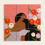 Sweet Summer Flowers Wood Wall Art Gallery Image 1