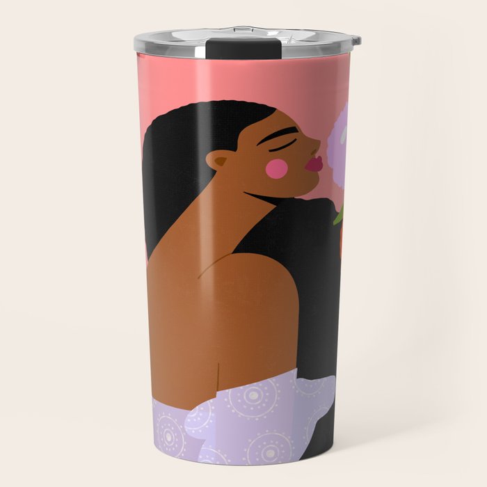 Sweet Summer Flowers Travel Mug Gallery Image 1