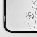 Poppy Flowers Line Art Laptop Sleeve Gallery Image 3