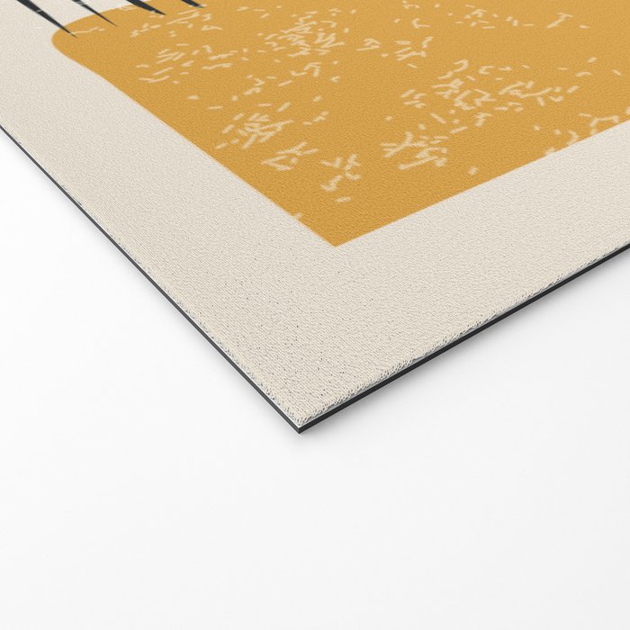 Mid Century Modern Minimalist Rothko Inspired Color Field With Lines Geometric Style Welcome Mat Gallery Image 2