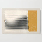Mid Century Modern Minimalist Rothko Inspired Color Field With Lines Geometric Style Cutting Board Gallery Image 1