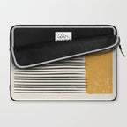 Mid Century Modern Minimalist Rothko Inspired Color Field With Lines Geometric Style Laptop Sleeve Gallery Image 2