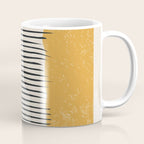 Mid Century Modern Minimalist Rothko Inspired Color Field With Lines Geometric Style Coffee Mug Gallery Image 1