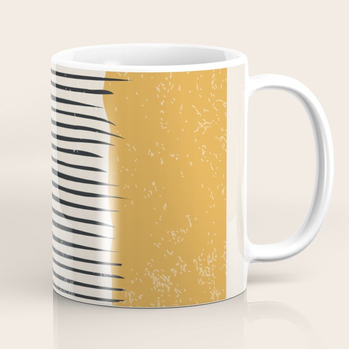 Mid Century Modern Minimalist Rothko Inspired Color Field With Lines Geometric Style Coffee Mug Gallery Image 1