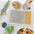 Mid Century Modern Minimalist Rothko Inspired Color Field With Lines Geometric Style Cutting Board Gallery Image 2