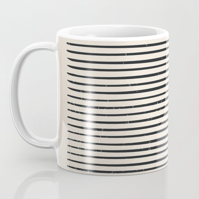 Mid Century Modern Minimalist Rothko Inspired Color Field With Lines Geometric Style Coffee Mug Gallery Image 3