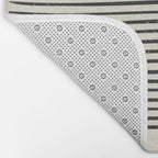 Mid Century Modern Minimalist Rothko Inspired Color Field With Lines Geometric Style Bath Mat Gallery Image 2