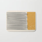 Mid Century Modern Minimalist Rothko Inspired Color Field With Lines Geometric Style Bath Mat Gallery Image 1