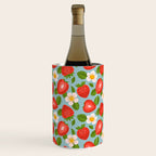 Strawberry Pattern on Sky Blue Wine Chiller Gallery Image 3