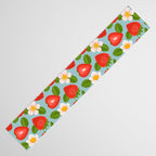 Strawberry Pattern on Sky Blue Table Runner Gallery Image 3