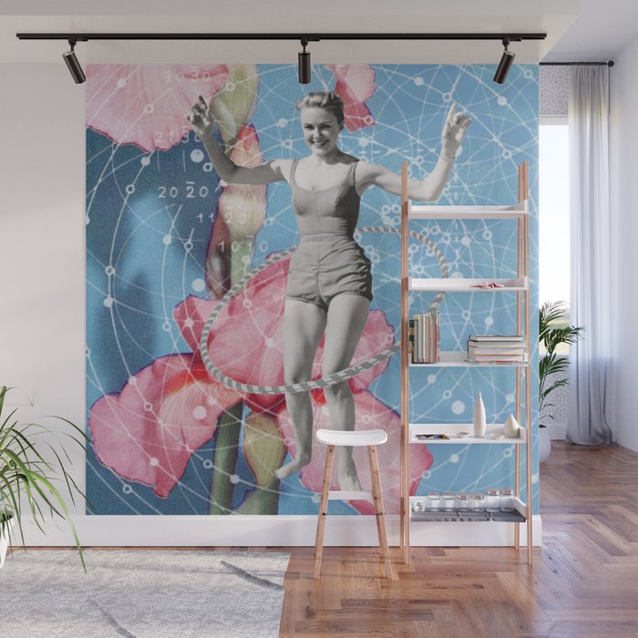 On Joy // Hula-hooping Wall Mural Gallery Image 1