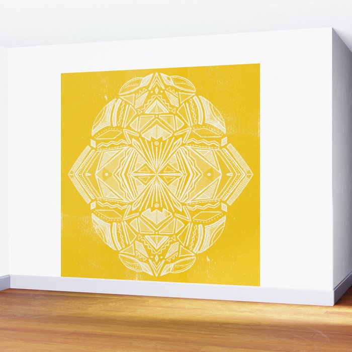 Solana, fall golden mandala Wall Mural Gallery Image 2