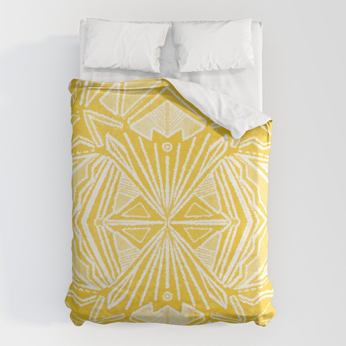 Solana, fall golden mandala Duvet Cover Gallery Image 1