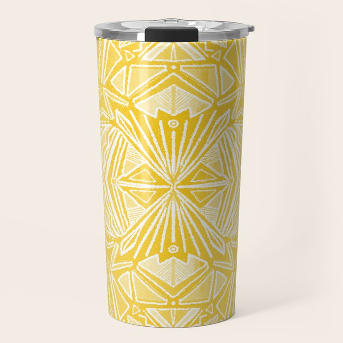 Solana, fall golden mandala Travel Mug Gallery Image 1