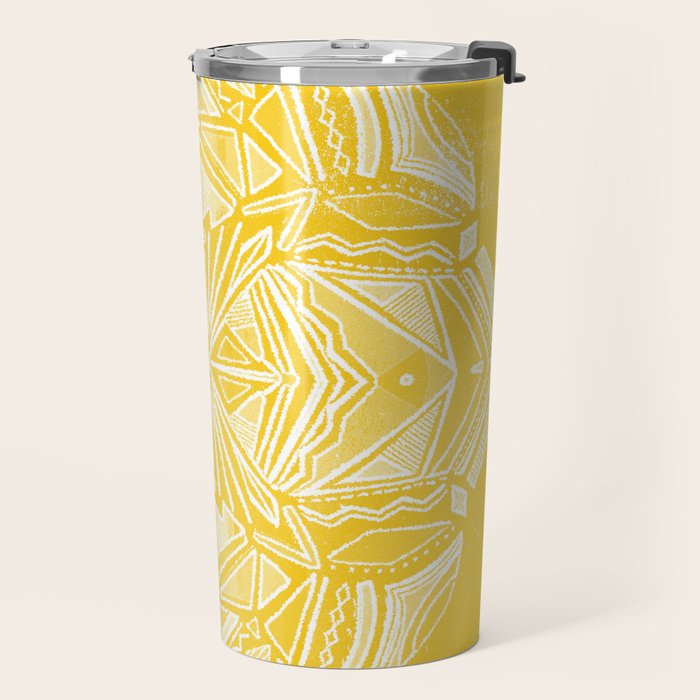 Solana, fall golden mandala Travel Mug Gallery Image 2