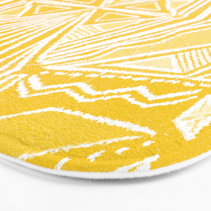 Solana, fall golden mandala Bath Mat Gallery Image 3