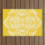 Solana, fall golden mandala Outdoor Rug Gallery Image 1