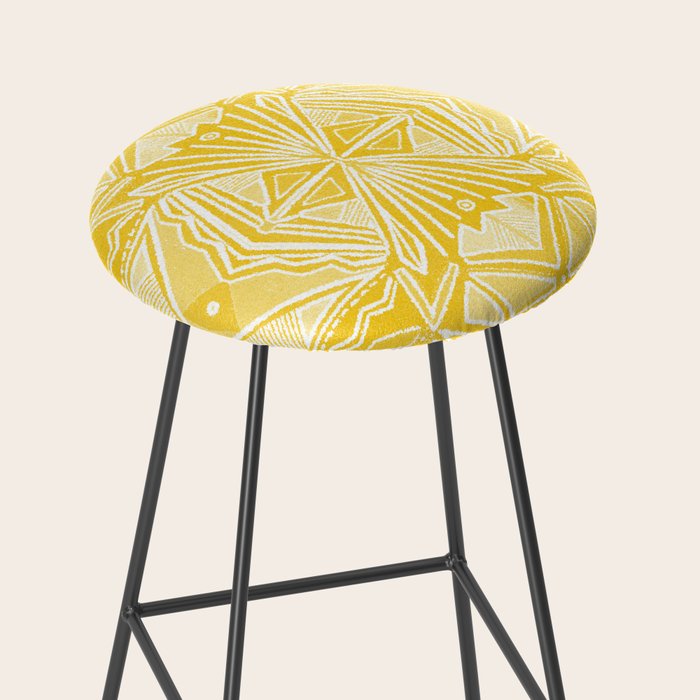 Solana, fall golden mandala Stool Gallery Image 2