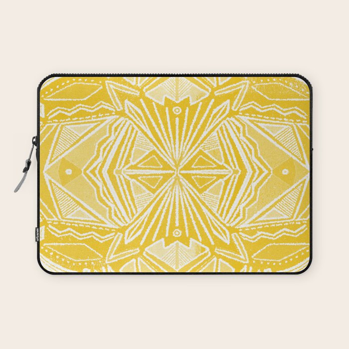 Solana, fall golden mandala Laptop Sleeve Gallery Image 1