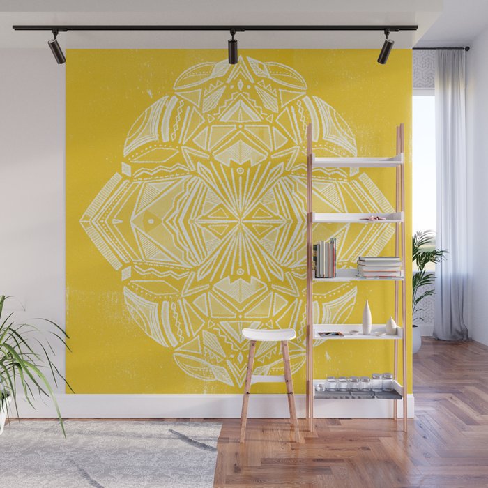 Solana, fall golden mandala Wall Mural Gallery Image 1