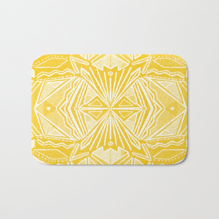 Solana, fall golden mandala Bath Mat Gallery Image 1