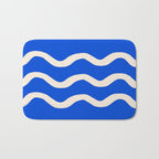 Sapphire Blue Ocean Waves Bath Mat Gallery Image 1