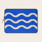 Sapphire Blue Ocean Waves Laptop Sleeve Gallery Image 1